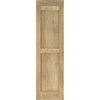Ekena Millwork Americraft 2 Equal Flat Panel Exterior Real Wood Shutters, RW101FP15X50UNH RW101FP15X50UNH